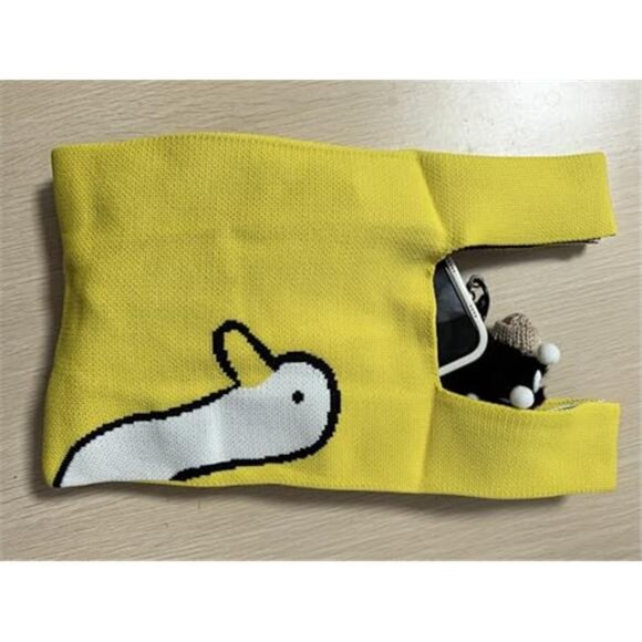 Women Girl Wrist Knotted Tote Bag Fashion Crochet Wristlet Handbag Aesthetic - Picture 4 of 6